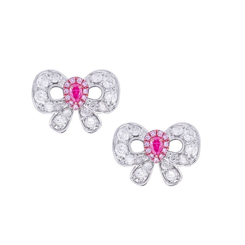 Ninetta Pink Diamond Earrings